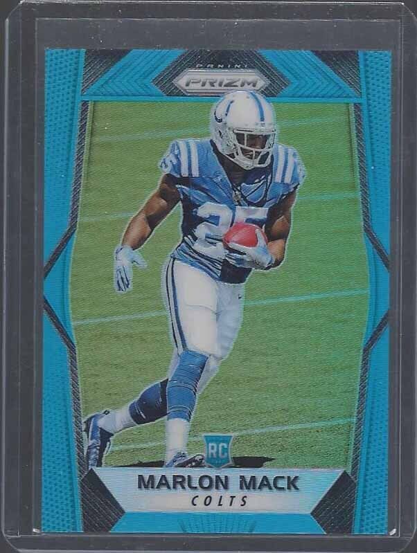 MARLON MACK 2017 PANINI PRIZM LIGHT BLUE ROOKIE PRIZMS RC #D 98/199