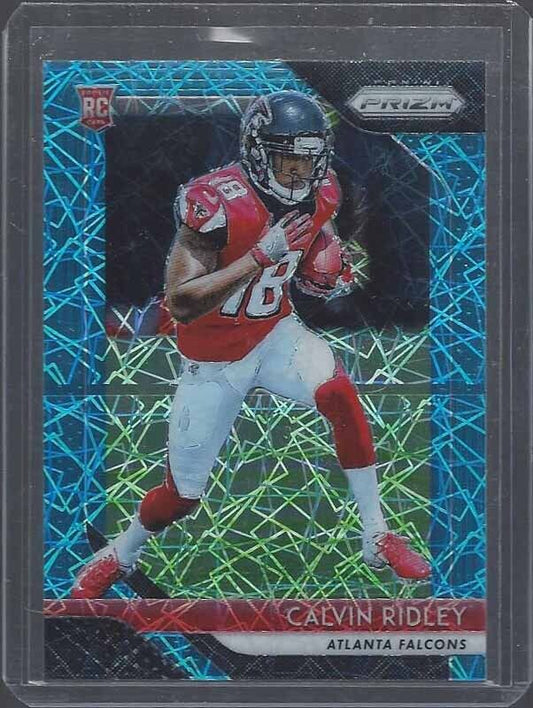 CALVIN RIDLEY 2018 PANINI PRIZM BLUE LASER LAZER ROOKIE PRIZMS SSP RC #209