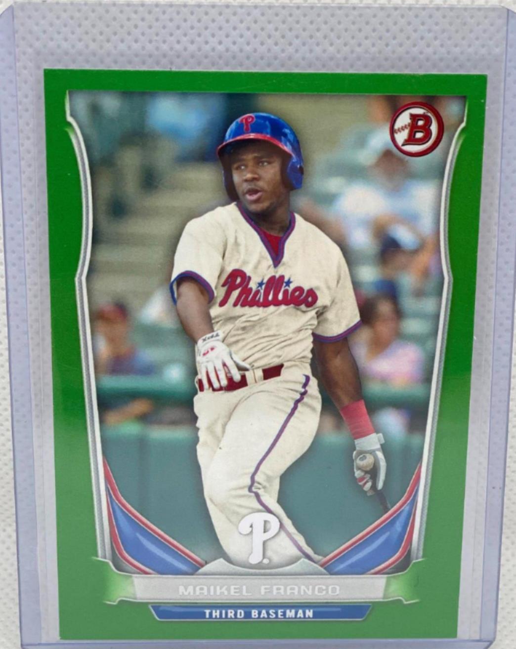 MAIKEL FRANCO 2014 BOWMAN GREEN BORDER PROSPECT #D 181/199