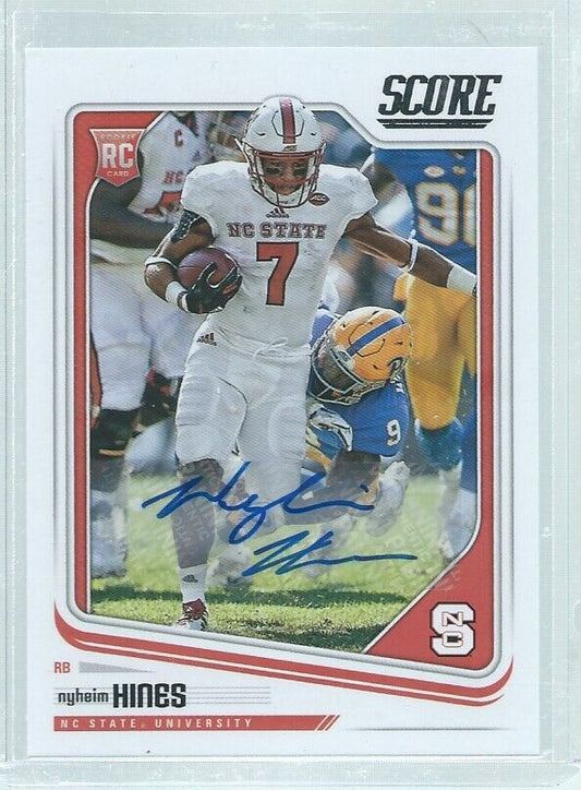 NYHEIM HINES 2018 PANINI SCORE AUTO RC #404
