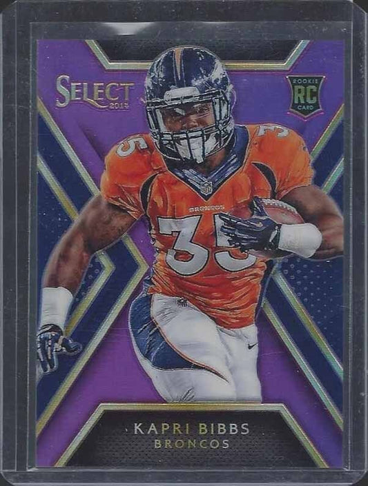 KAPRI BIBBS 2014 SELECT FUCHSIA PURPLE PRIZM ROOKIE REFRACTOR RC #D 8/25