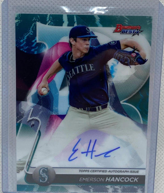 EMERSON HANCOCK 2020 TOPPS BOWMAN'S BEST PROSPECT ON CARD AUTO #B20-EH