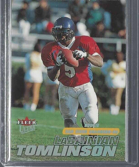 LADAINIAN TOMLINSON 2001 FLEER ULTRA TRUE ROOKIE RC #D 1619/2499