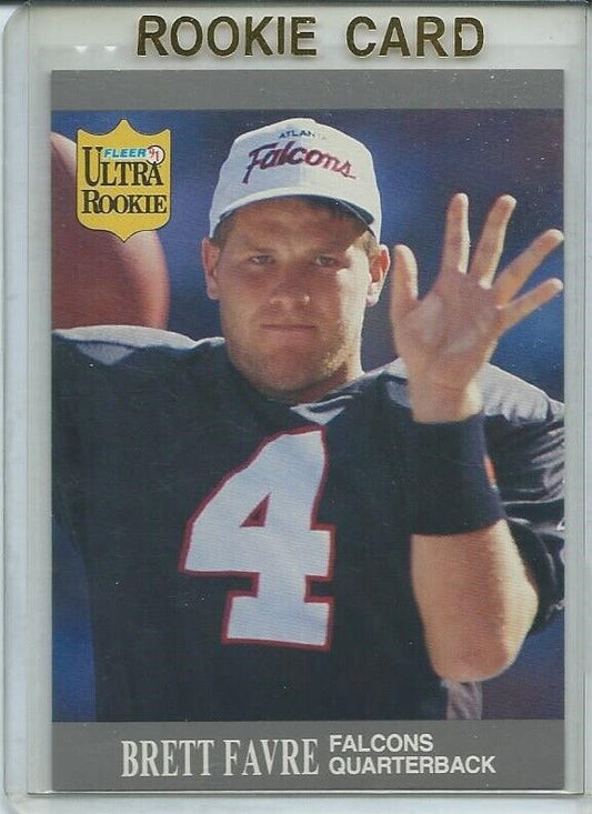 BRETT FAVRE 1991 FLEER ULTRA ROOKIE TRUE ROOKIE RC #1