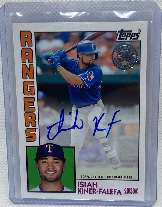 ISIAH KINER-FALEFA 2019 TOPPS 1984 ON CARD AUTO #84A-IKF