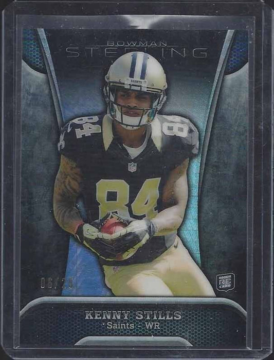 KENNY STILLS 2013 BOWMAN STERLING PRISM REFRACTOR ROOKIE RC #D 6/25