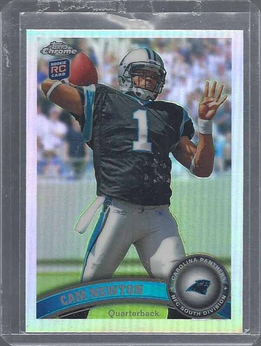 CAM NEWTON 2011 TOPPS CHROME ROOKIE REFRACTOR RC #1