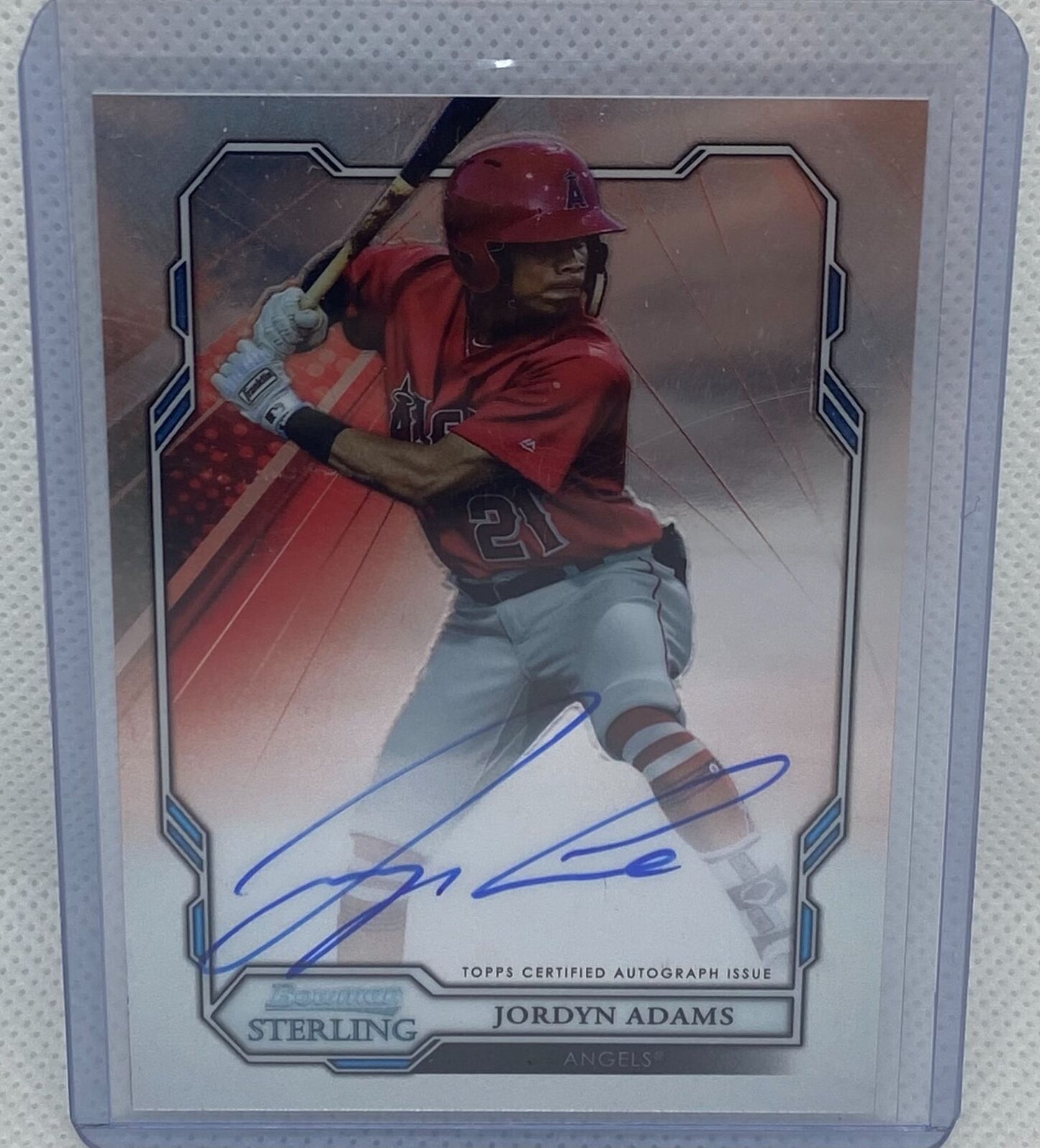 JORDYN ADAMS 2019 TOPPS BOWMAN STERLING PROSPECT ON CARD AUTO #BSPA-JA