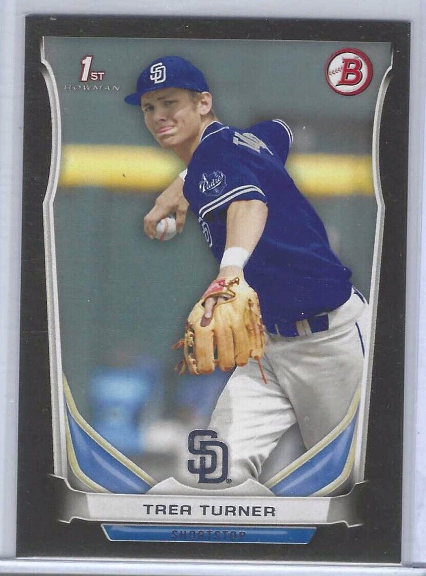 TREA TURNER 2014 BOWMAN BLACK 1ST PROSPECT #DP10