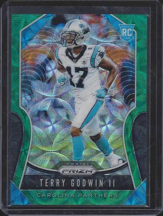 TERRY GODWIN II 2019 PANINI PRIZM GREEN SCOPE ROOKIE PRIZMS RC #D 8/75