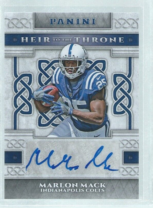 MARLON MACK 2017 PANINI HEIR TO THE THRONE AUTO RC