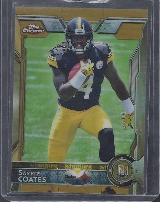 SAMMIE COATES 2015 TOPPS CHROME ROOKIE GOLD REFRACTOR RC #D 20/50