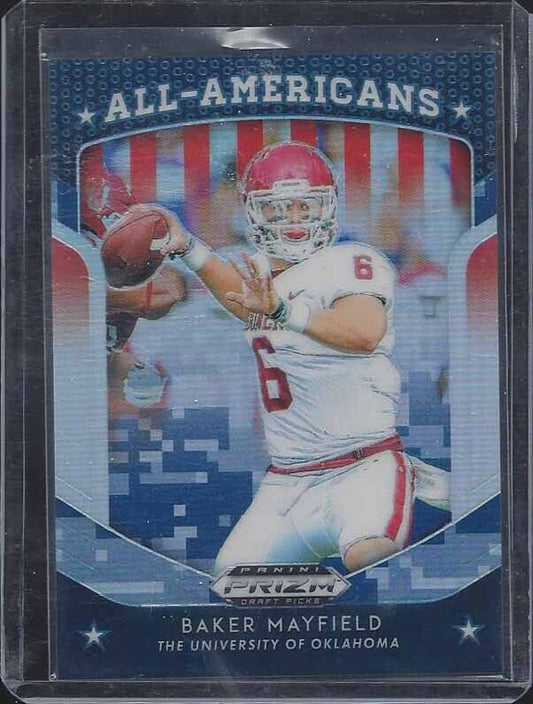 BAKER MAYFIELD 2019 PANINI PRIZM ALL AMERICANS CAMO PRIZMS #D 10/25