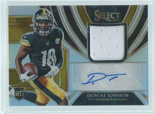 DIONTAE JOHNSON 2019 PANINI SELECT PRIZM JERSEY AUTO RC #D 132/199