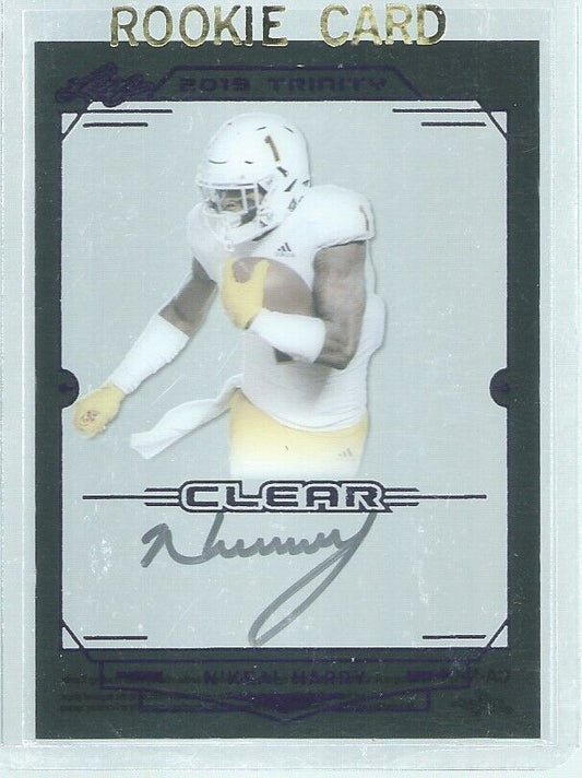 N'KEAL HARRY 2018 LEAF TRINITY CLEAR ON CARD AUTO PURPLE RC