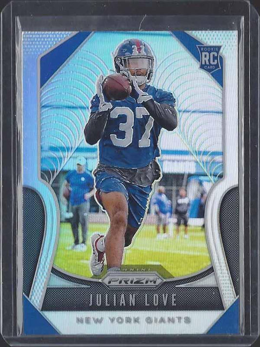 JULIAN LOVE 2019 PANINI PRIZM SILVER ROOKIE PRIZMS SSP RC #320