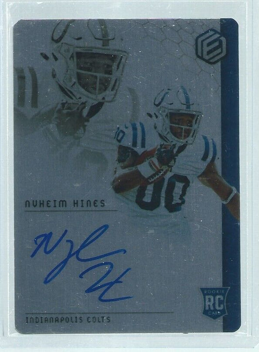 NYHEIM HINES 2018 PANINI ELEMENTS ON CARD AUTO RC #D /199