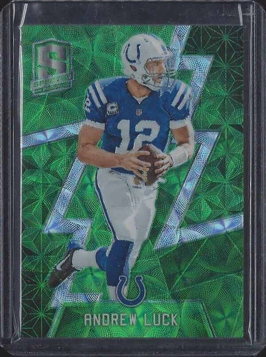 ANDREW LUCK 2016 PANINI SPECTRA NEON GREEN PRIZM #D 6/25