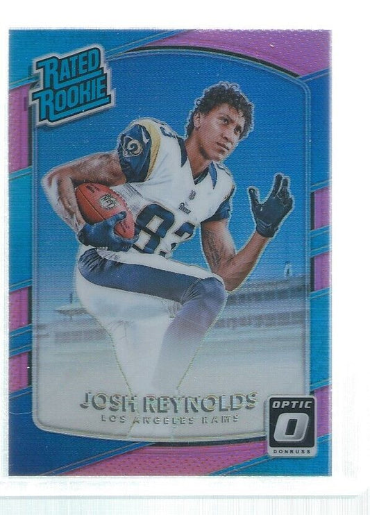 JOSH REYNOLDS 2017 DONRUSS OPTIC HOLO RATED ROOKIE PINK RC #151