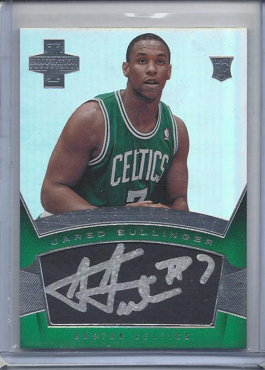 JARED SULLINGER 2012-13 PANINI INNOVATION CELTICS ROOKIE ON CARD AUTO RC #24