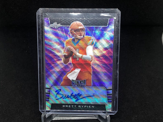 BRETT RYPIEN 2019 LEAF METAL DRAFT PURPLE AUTO RC #D 1/15