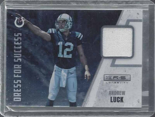ANDREW LUCK 2012 ROOKIES & STARS LONGEVITY DRESS FOR SUCCESS ROOKIE JERSEY RC 19