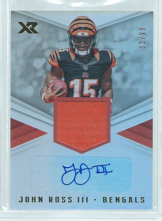 JOHN ROSS III 2017 PANINI XR JERSEY AUTO RC #D 62/99