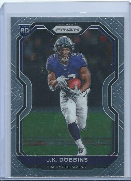 J.K. DOBBINS 2020 PANINI PRIZM TRUE ROOKIE RC #379