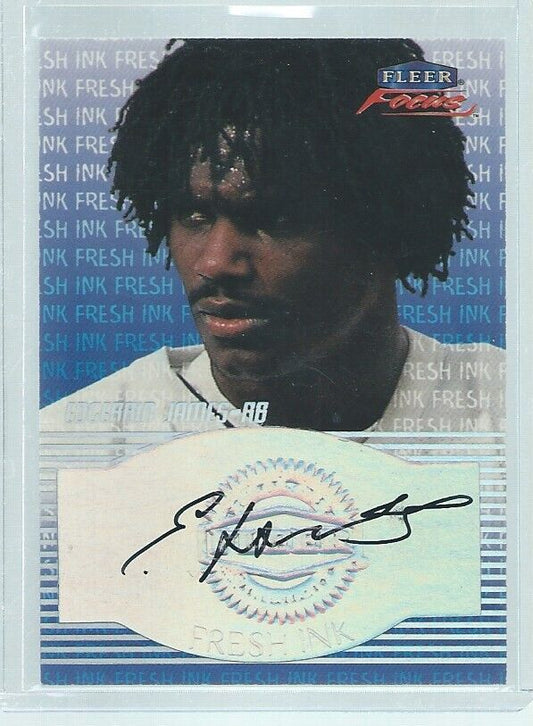EDGERRIN JAMES 1999 FLEER FOCUS FRESH INK ROOKIE AUTO RC