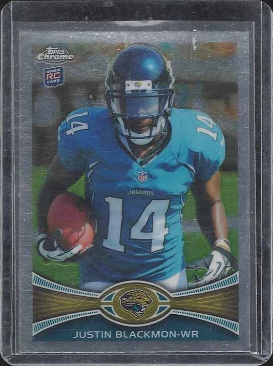 JUSTIN BLACKMON 2012 TOPPS CHROME SP PHOTO VARIATION SHORT PRINT VARIANT RC #13