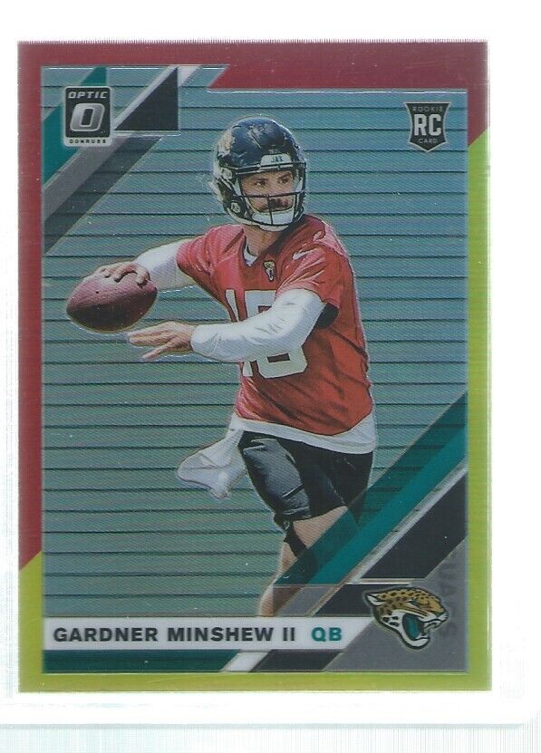 GARDNER MINSHEW II 2019 DONRUSS OPTIC HOLO RED YELLOW ROOKIE RC #142