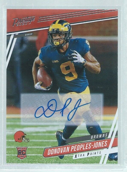 DONOVAN PEOPLES-JONES 2020 PANINI PRESTIGE XTRA POINTS AUTO RC #238