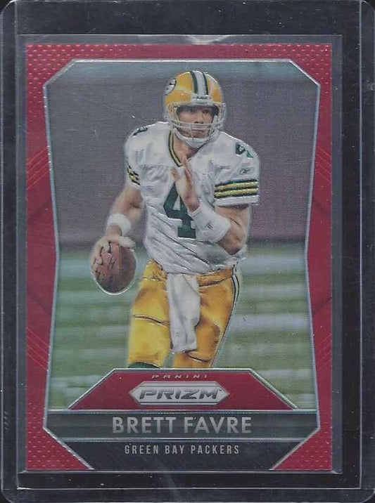 BRETT FAVRE 2015 PANINI PRIZM RED SP PRIZMS RARE #4