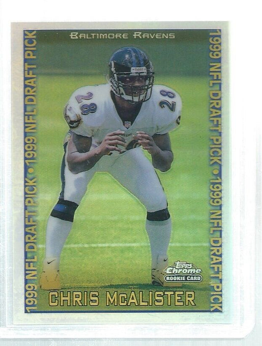 CHRIS MCALISTER 1999 TOPPS CHROME REFRACTOR ROOKIE RC #139