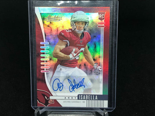 ANDY ISABELLA 2019 PANINI ABSOLUTE RED AUTO RC #D 31/40