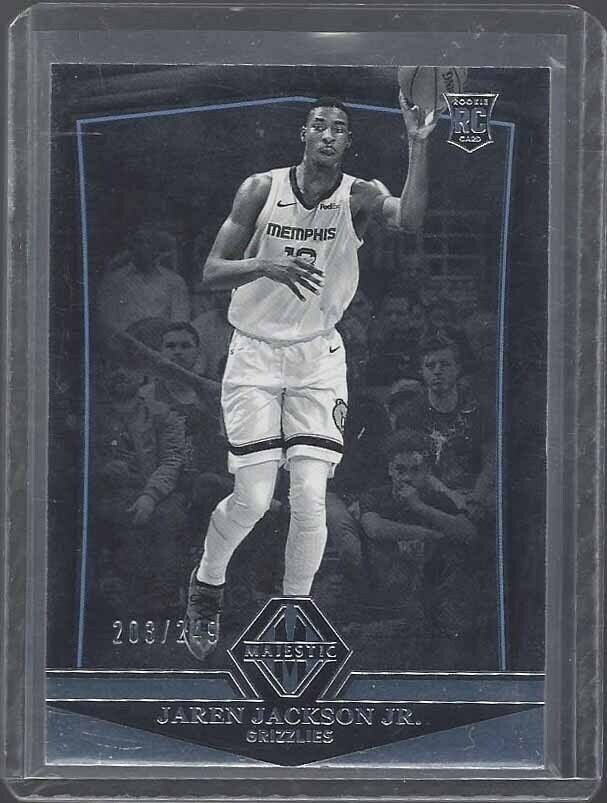 JAREN JACKSON JR 2018-19 PANINI CHRONICLES MAJESTIC ROOKIE RC #D 203/249