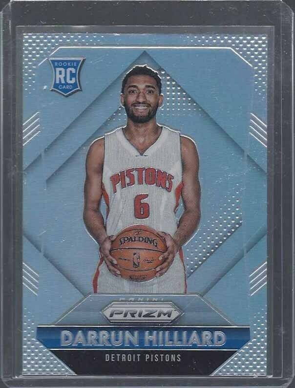 DARRUN HILLIARD 2015-16 PANINI PRIZM SILVER PRIZMS SP RC #345