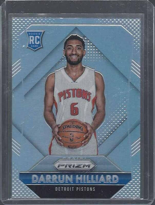 DARRUN HILLIARD 2015-16 PANINI PRIZM SILVER PRIZMS SP RC #345