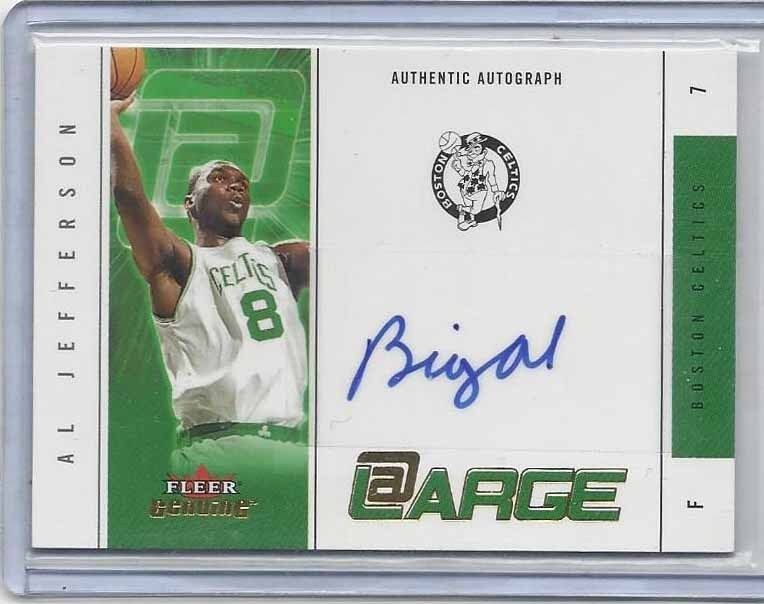 BIG AL JEFFERSON 2004-05 FLEER GENUINE @ AT LARGE NICKNAME ROOKIE AUTO RC #D /40