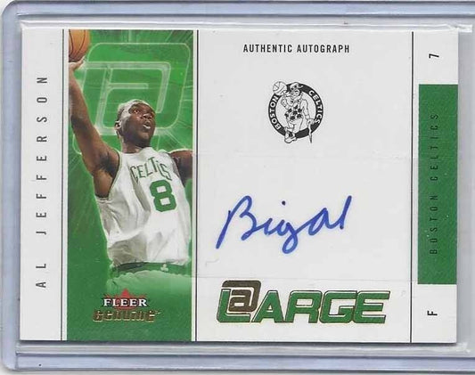 BIG AL JEFFERSON 2004-05 FLEER GENUINE @ AT LARGE NICKNAME ROOKIE AUTO RC #D /40