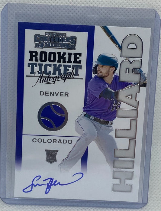 SAM HILLARD 2020 PANINI CONTENDERS ROOKIE TICKET ON CARD AUTO RC #98RT-SH