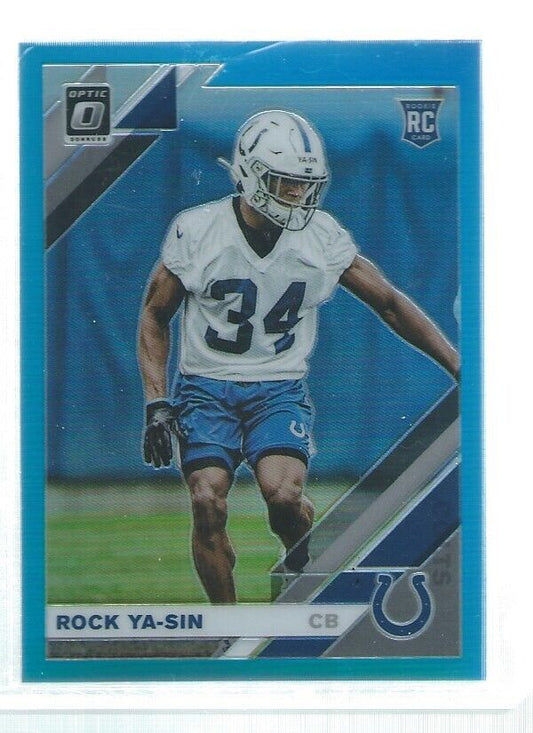 ROCK YA-SIN 2019 DONRUSS OPTIC HOLO LIGHT BLUE RC #D 113/299