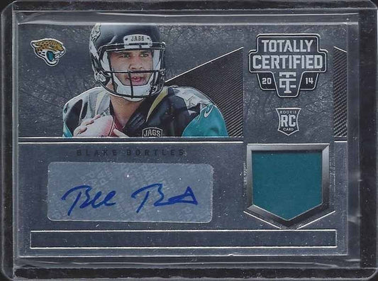 BLAKE BORTLES 2014 TOTALLY CERTIFIED JAGUARS ROOKIE JERSEY AUTO RC #177