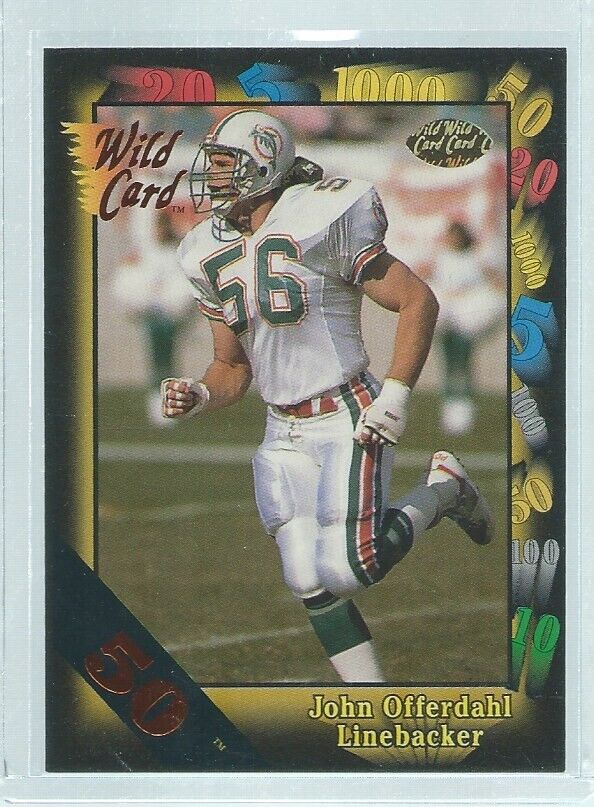 JOHN OFFERDAHL 1991 WILD CARD 50 STRIPE #100