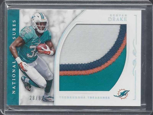 KENYAN DRAKE 2016 NATIONAL TREASURES TREMENDOUS JUMBO 4 COLOR PATCH RC #D /99