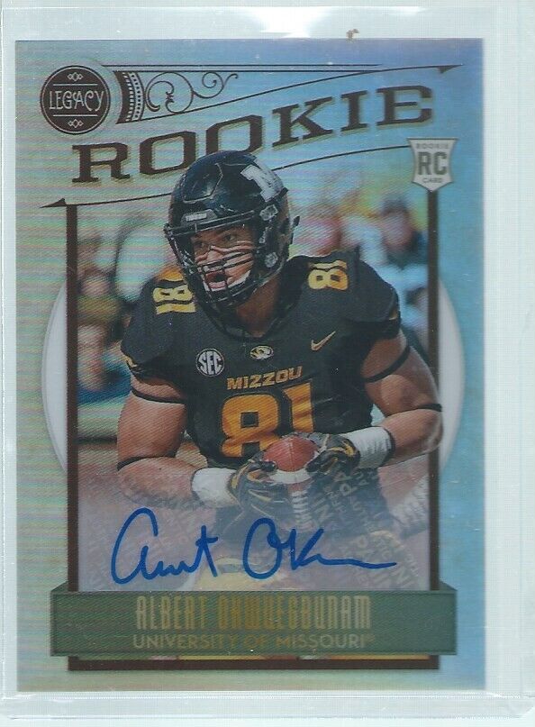 ALBERT OKWUEGBUNAM 2020 PANINI LEGACY SILVER PRIZM AUTO RC #178