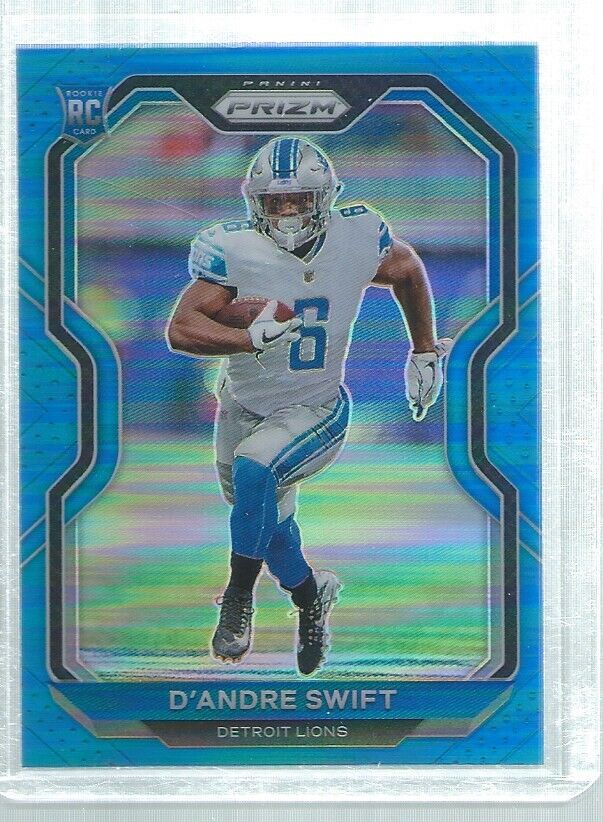 D'ANDRE SWIFT 2020 PANINI PRIZM LIGHT BLUE PRIZMS ROOKIE RC #358