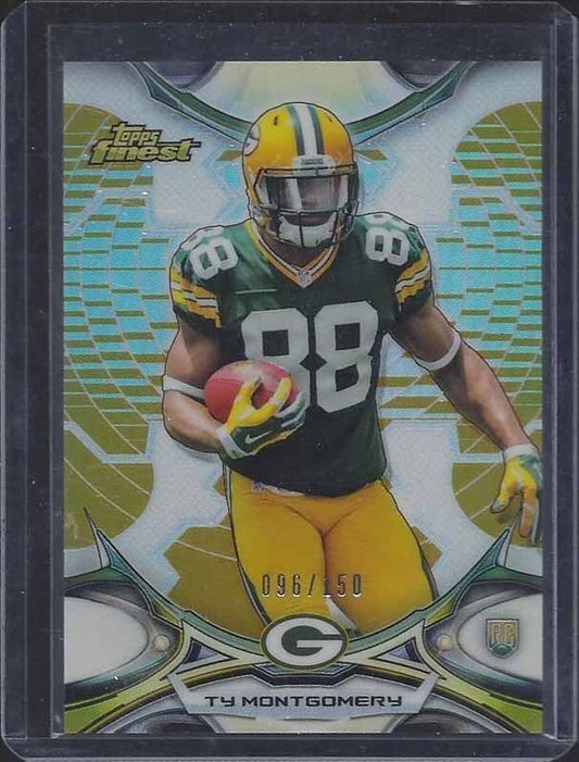 TY MONTGOMERY 2015 TOPPS FINEST ROOKIE GOLD REFRACTOR RC #D 96/150