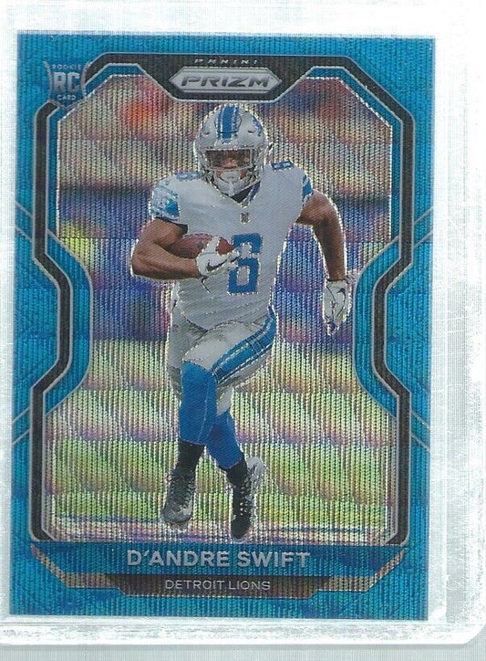 D'ANDRE SWIFT 2020 PANINI PRIZM BLUE WAVE PRIZMS RC #D 61/199