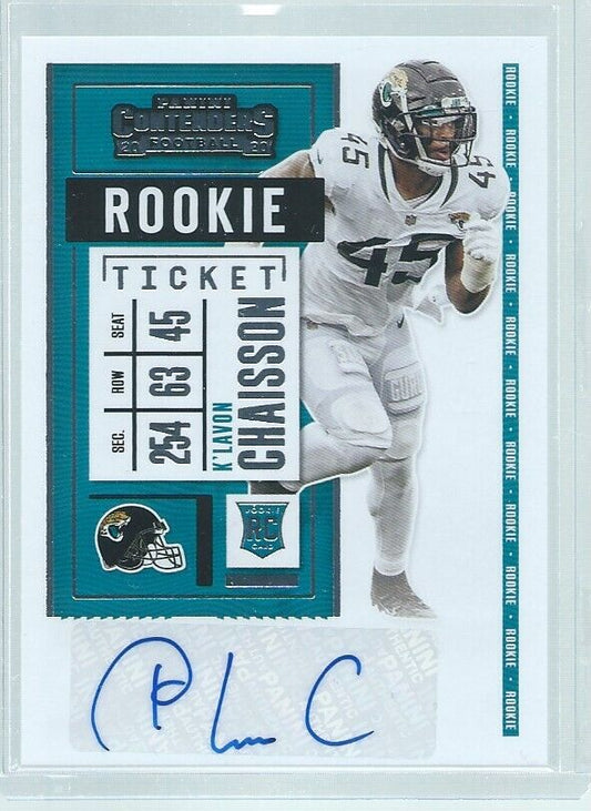 K'LAVON CHAISSON 2020 PANINI CONTENDERS ROOKIE TICKET AUTO RC #150